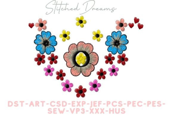 A Designer's Review of the Flowers Garden Embroidery File