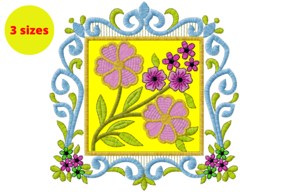 A Seller's Review: Creative Fabrica's Square Flowers Frame Design