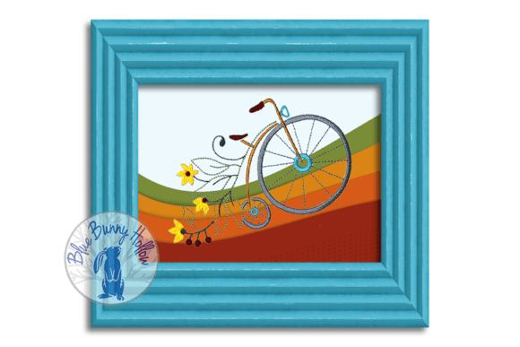 Charming Bicycle Embroidery: Beautiful Ride 8