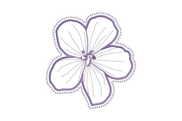Exploring Рurple Flower Applique for Etsy