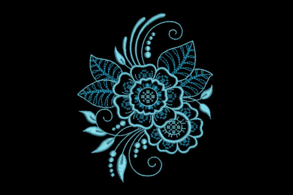 Folk Art Flower: A Versatile Embroidery Design