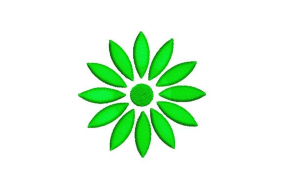 Green Flower Embroidery Design Review for Gifts