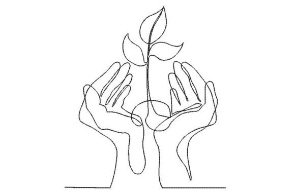 Growing Plant in the Palms: A Versatile Design