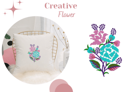 Rose Flowers Embroidery Design for Boutique Apparel