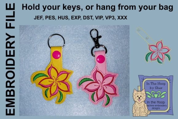 Swirly Flower Key Fob: A Charming Addition to Your Shop